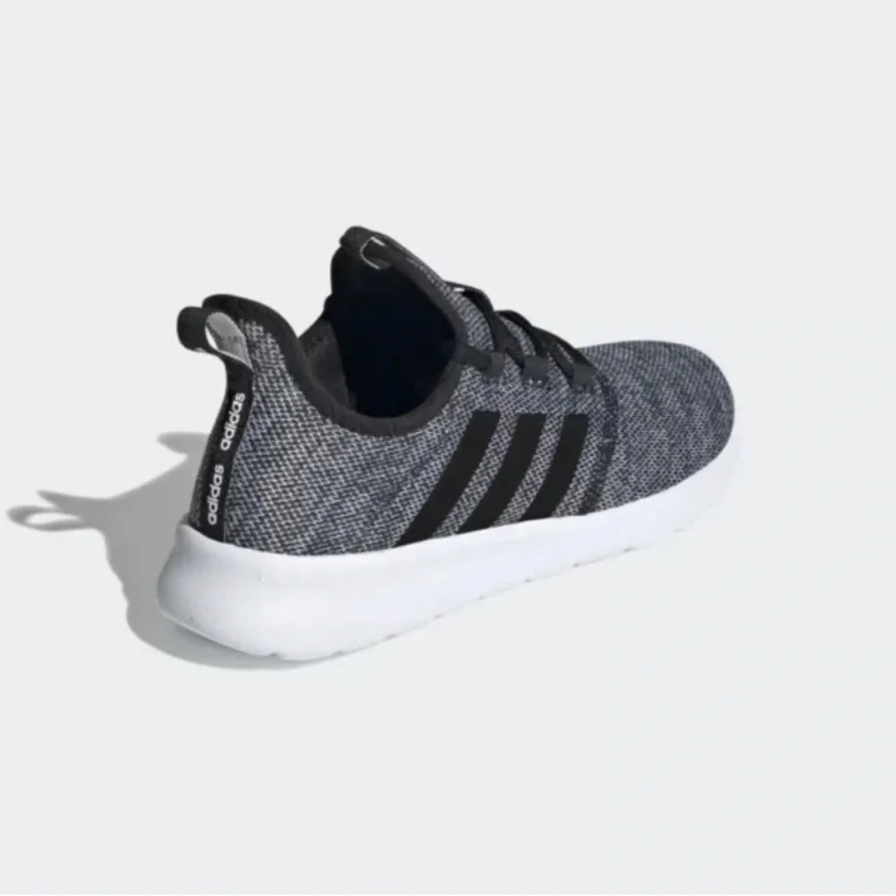 Adidas Running cushioned comfort adjustable fit black cloudfoam Pure 2.0 shoes
